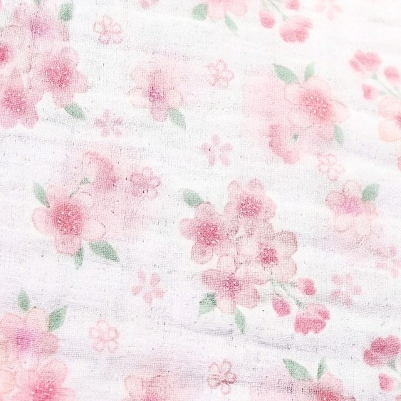 6層ガーゼ ハンカチ 桜柄
