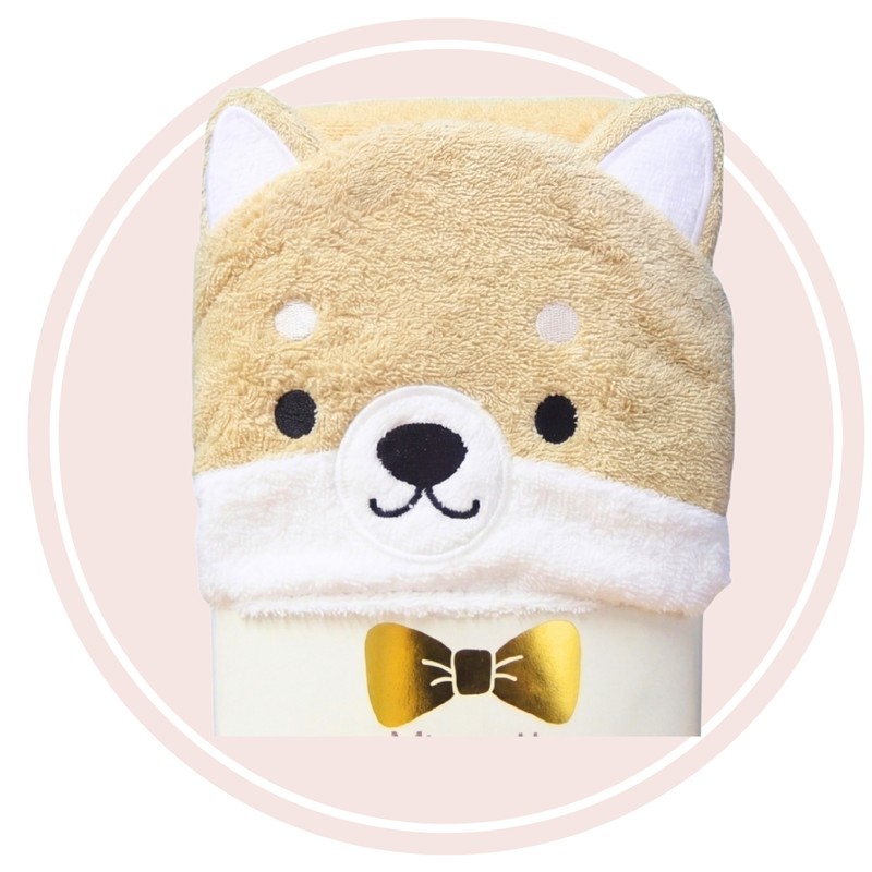 フード付きバスタオル 柴犬